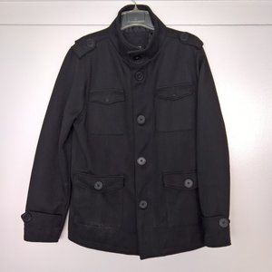 Kr3w Krew Military Style Field Jacket Black